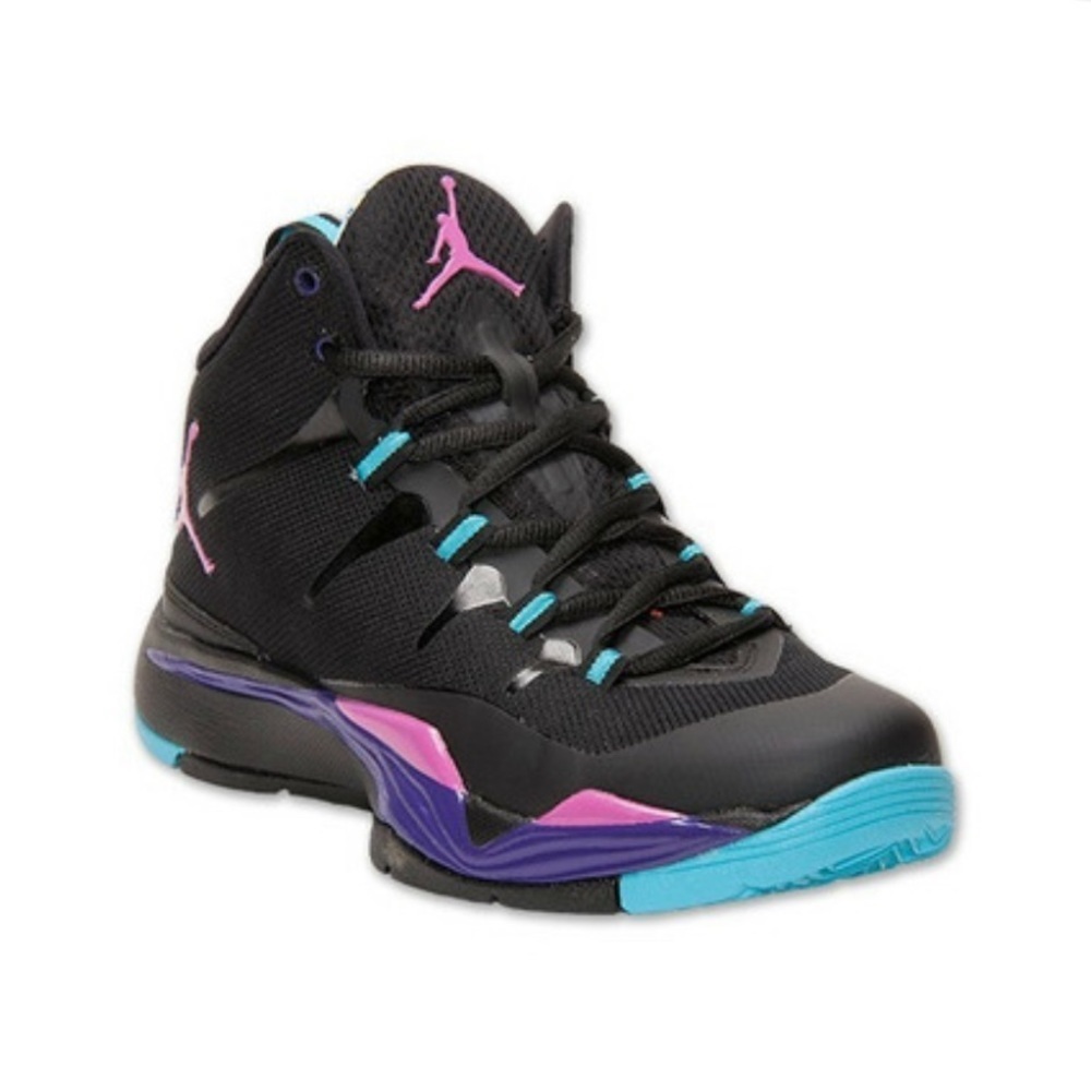 JORDAN Super Fly 2 BG Jr. "Blake Grifin" In Black / Pink / Blue - US 7Y